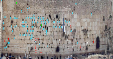 Jerzyki - miejsca lęgowe - Ściana Płaczu, Jerozolima