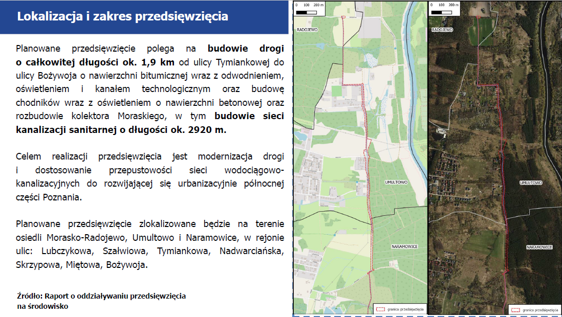 Grafika przedstawia fragment raportu oddziaływania na środowisko na terenie przy ul. Nadwarciańskiej - grafika artykułu