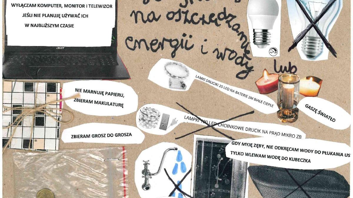 Praca nagrodzona w konkursie "Energicznie działamy - energię oszczędzamy!", fot. UMP