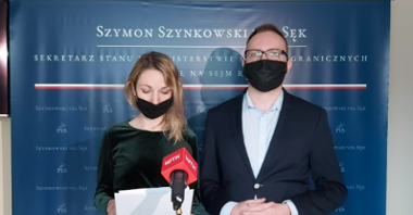 Radni klubu PiS: Klaudia Strzelecka (przewodnicząca) i Mateusz Rozmiarek