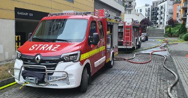 Działania straży pożarnej w czasie nawałnicy z 22 czerwca 2021, Fot. OSP Głuszyna