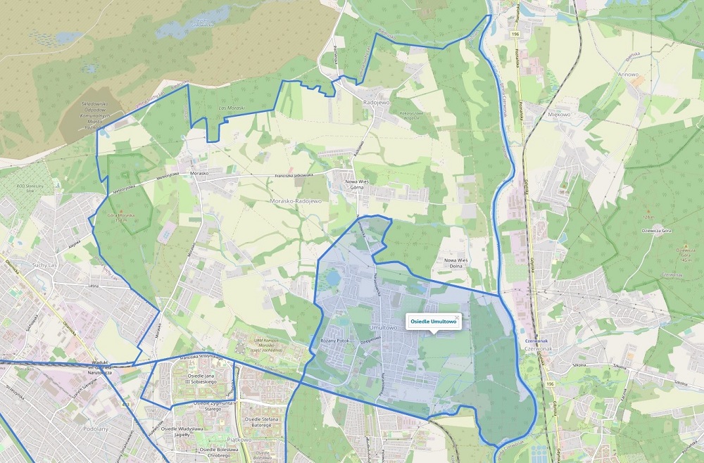 Mapa miejska (ZGiKM GEOPOZ) - grafika artykułu