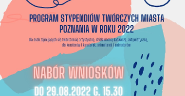 Stypendia Twórcze Miasta Poznania 2022
