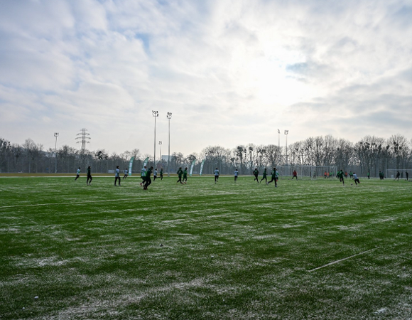 boisko, na którym trenują zawodnicy