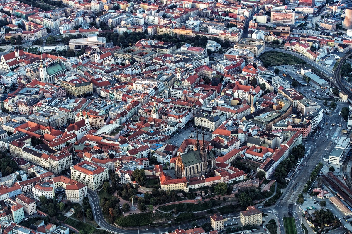 panorama miasta z lotu ptaka