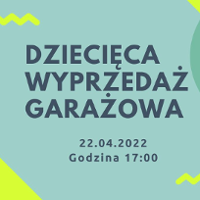 Dziecięca wyprzedaż garażowa.