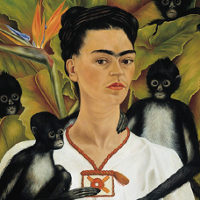 Frida Kahlo - portret z małpkami