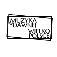 Na białym tle logo z napisen "muzyka w dawnej wielkopolsce".