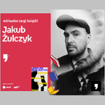 Plakat wydarzenia ze zdjęciem pisarza.