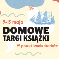 Plakat zawierający nazwę wydarzenia. Obok tytułu widoczny szkic statku.