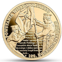rewers złotej monety