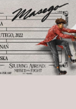 Concert poster with photo of Masego and information about the event.