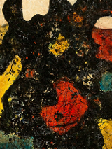 One of the exhibition works