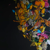 One of the exhibition works.