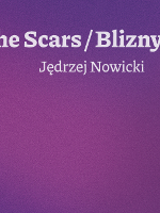 Exhibition poster - white lettering on the violet background