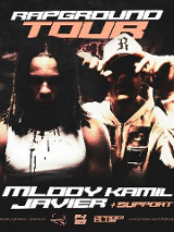 Graphics promoting the concert