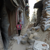 Aleppo - widok zrujnowanego miasta