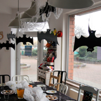 andrzejkowy wystrój Cafe Leniwiec