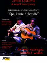 Zdjęcia artystów i nazwa wydarzenia.