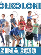 Baner: grupa dzieci z rakietami w rekach.