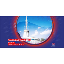 Baner: Wieżyczka MTP na tle niebaz w okregu z czerwoną poświatą.