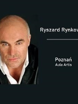 Na czarnym tle zdjęcie Ryszarda Rynkowskiego.