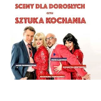 Zdjęcie czwórki aktorów grających w spektaklu.