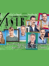 Zdjęcie aktorów grających w spektaklu.