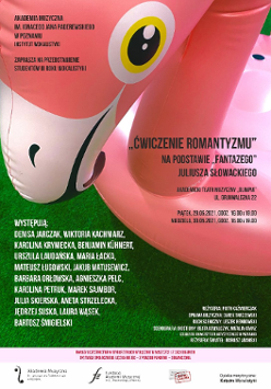 Plakat z informacjami o spektaklu.