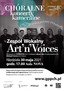 Plakat z informacjami o koncercie.