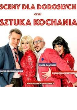 Zdjęcie czwórki aktorów grających w spektaklu.