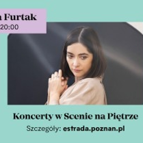 Zdjęcie artystki i informacje o miejscu i czasie koncertu.