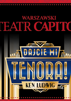 Baner z nazwą spektaklu.