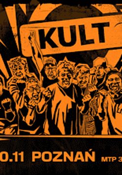 Baner z nazwą zespołu i nazwą trasy.