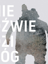 Tytuł spektaklu i niedźwiedź z kamienia.