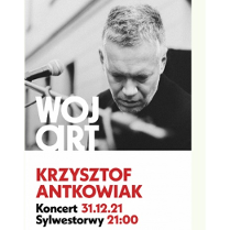 Zdjęcie artysty i nazwa wydarzenia.