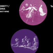 Na czarnym tle zdjęcia kobiet.