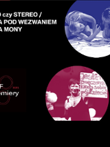 Na czarnym tle zdjęcia artystów i nazwa wydarzenia.