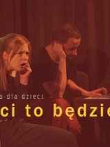 Zdjęcie aktorów grających w spektaklu.