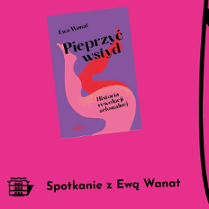 Baner promujący wydarzenie. Okładka książki.