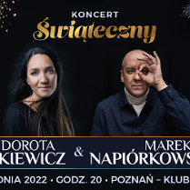 Zdjęcie artystów i nazwa wydarzenia.