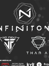 Baner promujący wydarzenie z nazwami zespołów.