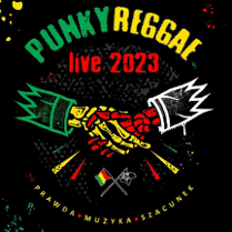 Baner promujący wydarzenie. Nazwa wydarzenia i lista artystów.