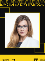 Baner promujący wydarzenie. Nazwa wydarzenia i zdjęcie prowadzącej spotkanie.