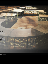 Instalacja artystyczna zarysu palatium Mieszka I (fot. K. Zisopulu).