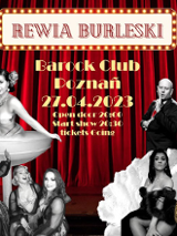 Baner promujący wydarzenie. Nazwa wydarzenia i zdjęcie artystów.