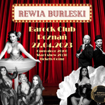 Baner promujący wydarzenie. Nazwa wydarzenia i zdjęcie artystów.