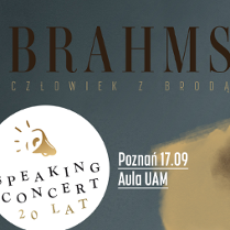 Baner promujący wydarzenie. Nazwa wydarzenia i zdjęcie artysty.