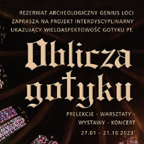 Baner promujący cykl Oblicza Gotyku.