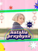 Baner promujący wydarzenie. Nazwa wydarzenia i zdjęcie artystki.